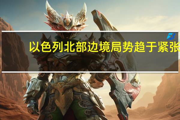 以色列北部边境局势趋于紧张