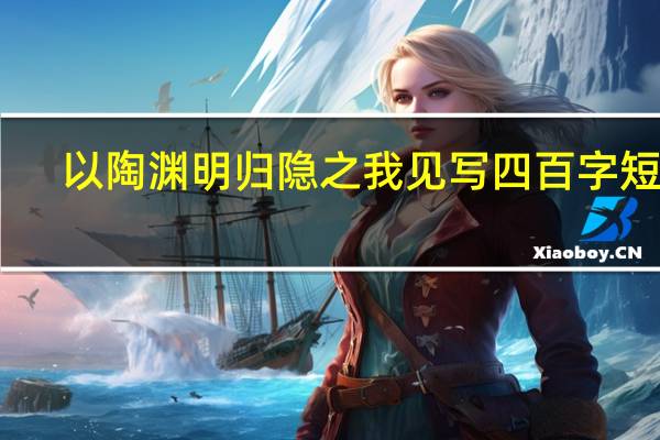 以陶渊明归隐之我见写四百字短文