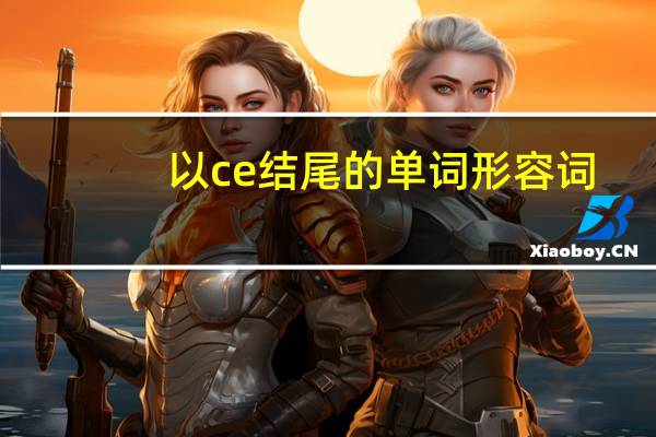 以ce结尾的单词形容词