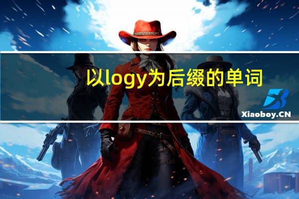 以logy为后缀的单词