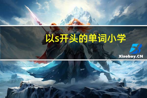 以s开头的单词小学