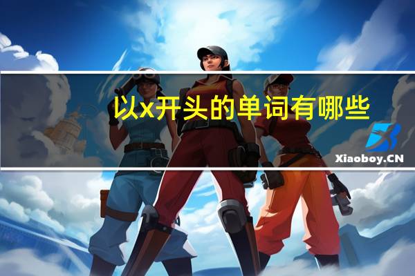以x开头的单词有哪些