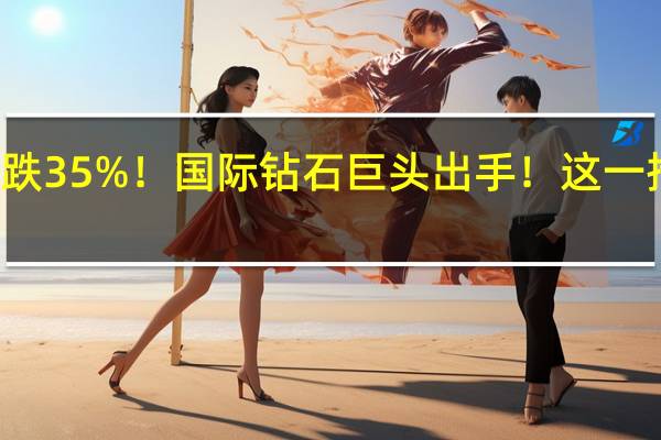 价格暴跌35%！国际钻石巨头出手！这一措施史无前例