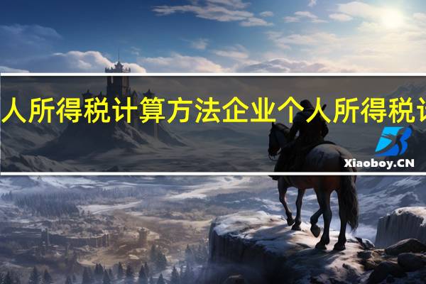 企业个人所得税计算方法 企业个人所得税计算方法介绍