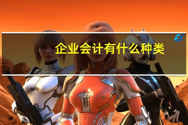 企业会计有什么种类