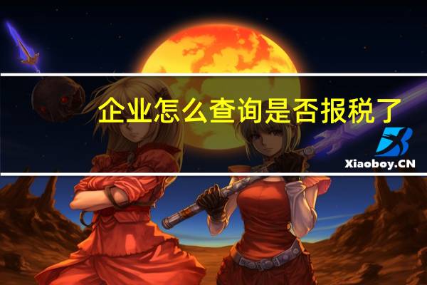 企业怎么查询是否报税了