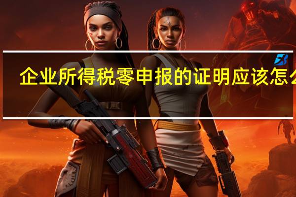 企业所得税零申报的证明应该怎么写，能给个模板吗