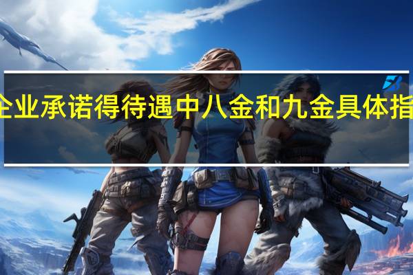 企业承诺得待遇中八金和九金具体指是什么