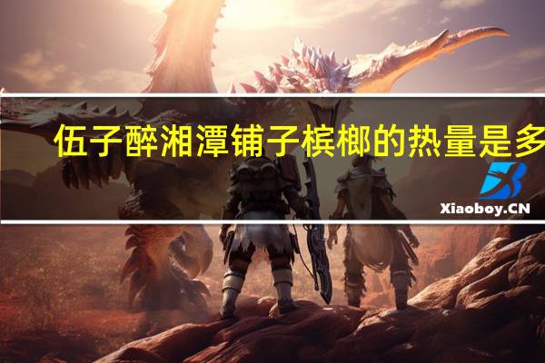 伍子醉 湘潭铺子槟榔的热量是多少