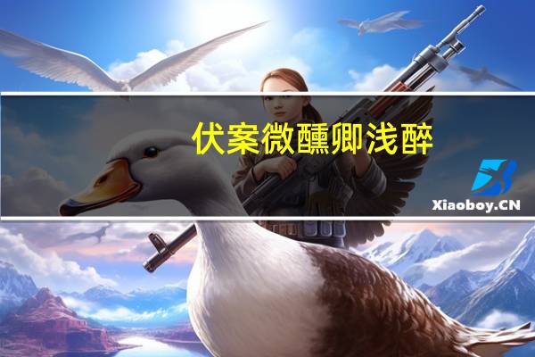 伏案微醺卿浅醉