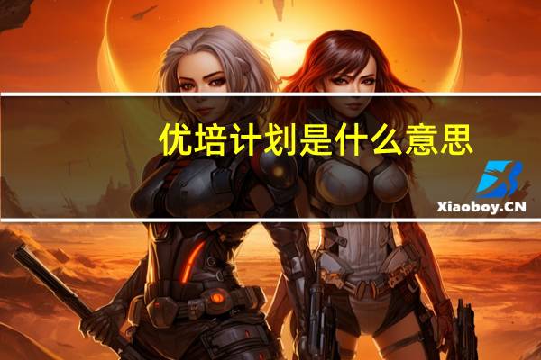 优培计划是什么意思