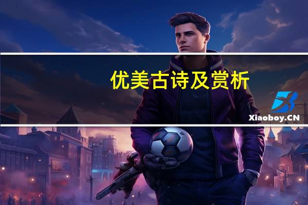 优美古诗及赏析（古诗及赏析）