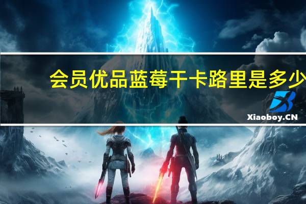 会员优品 蓝莓干卡路里是多少