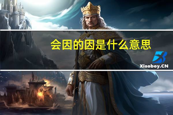 会因的因是什么意思