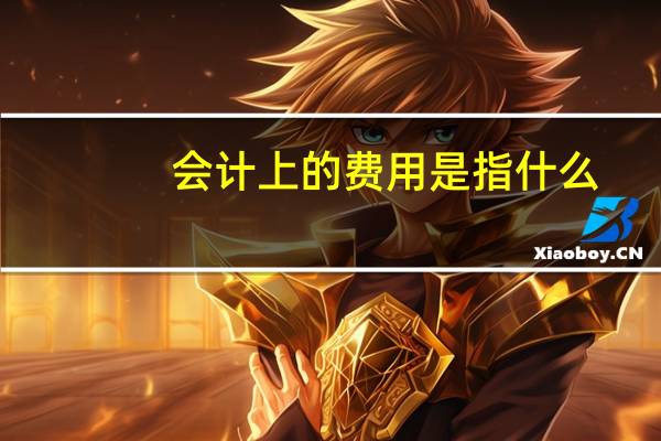 会计上的费用是指什么