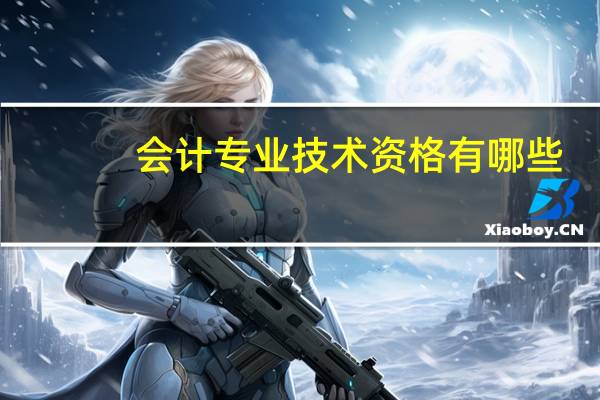会计专业技术资格有哪些
