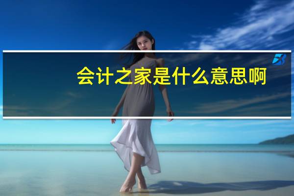 会计之家是什么意思啊