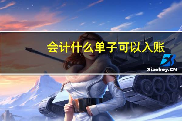 会计什么单子可以入账