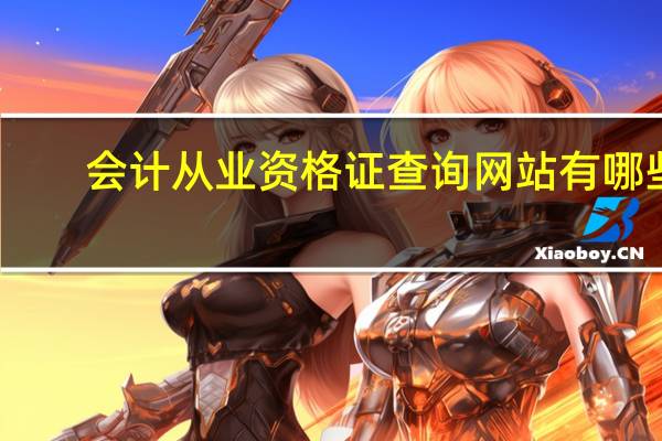 会计从业资格证查询网站有哪些（会计从业资格证查询网）