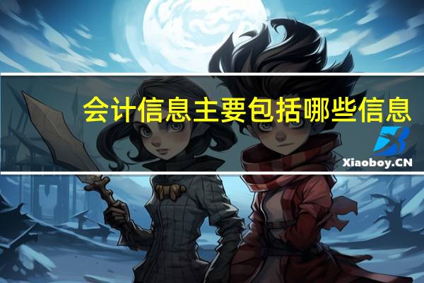 会计信息主要包括哪些信息