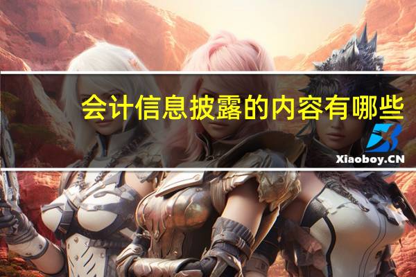 会计信息披露的内容有哪些（会计信息披露的内容）