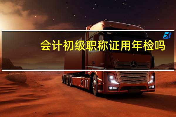 会计初级职称证用年检吗