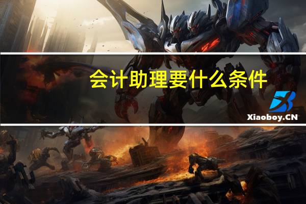 会计助理要什么条件
