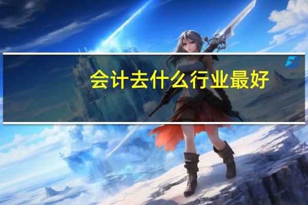 会计去什么行业最好