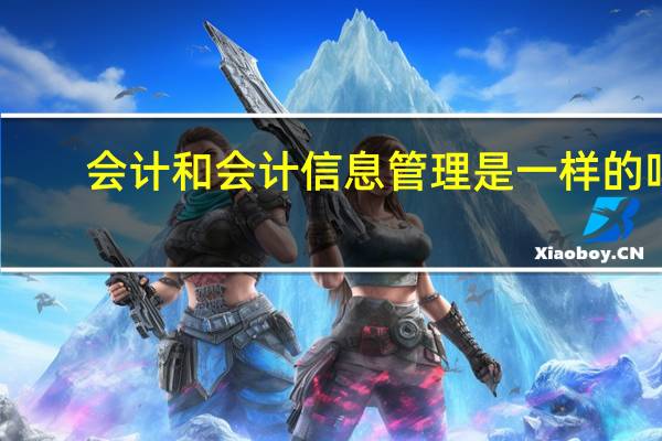 会计和会计信息管理是一样的吗