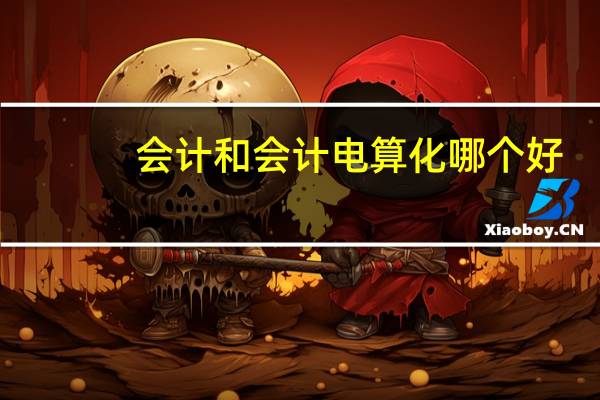 会计和会计电算化哪个好