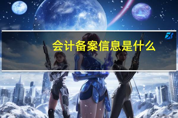 会计备案信息是什么
