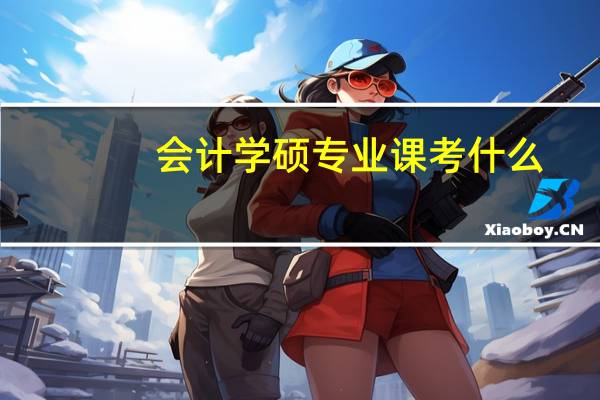 会计学硕专业课考什么