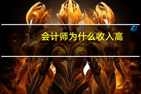 会计师为什么收入高