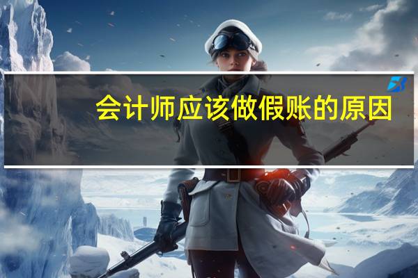 会计师应该做假账的原因