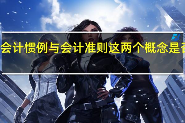 会计惯例与会计准则这两个概念是否等同