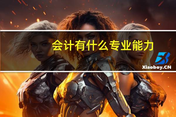 会计有什么专业能力