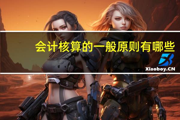 会计核算的一般原则有哪些