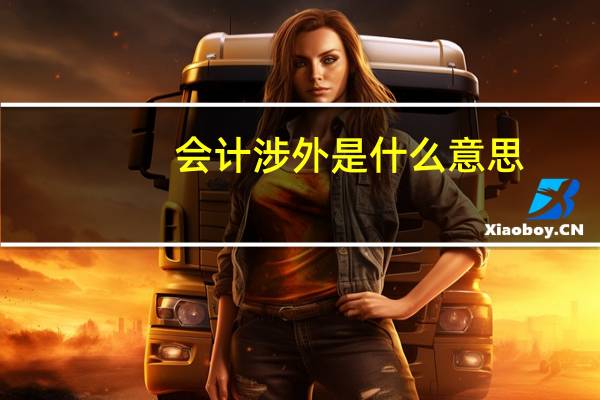 会计涉外是什么意思