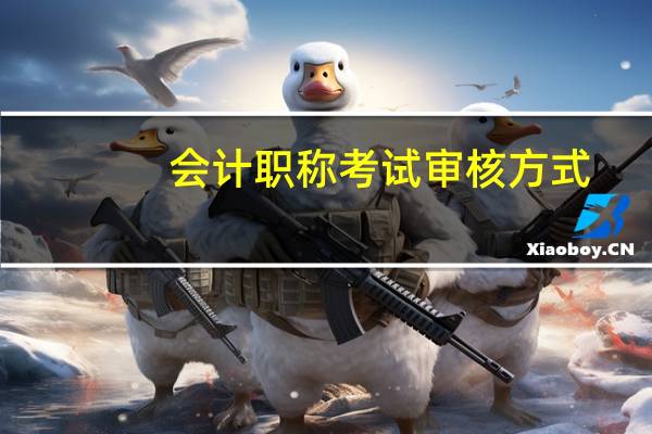 会计职称考试审核方式