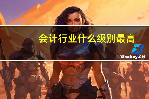 会计行业什么级别最高