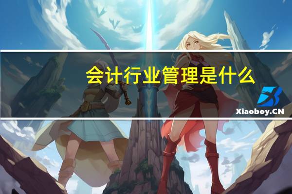 会计行业管理是什么