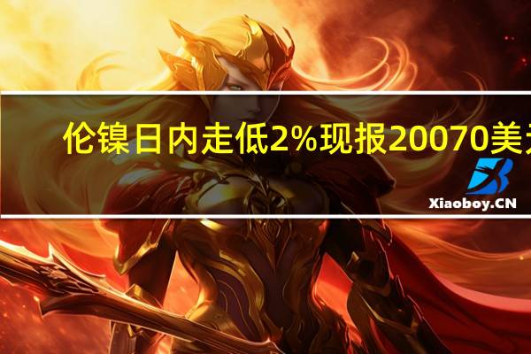 伦镍日内走低2%现报20070美元/吨