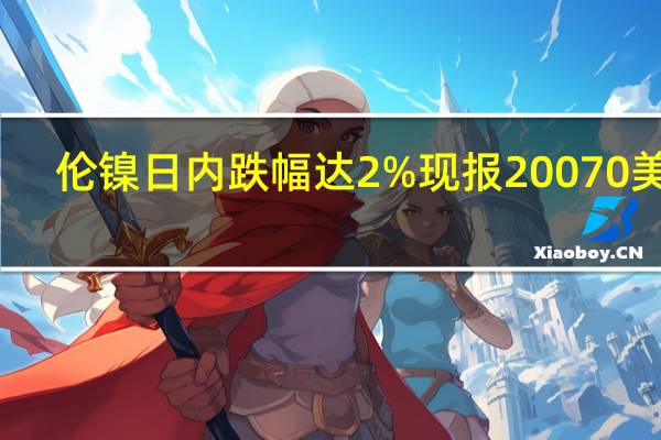 伦镍日内跌幅达2%现报20070美元/吨