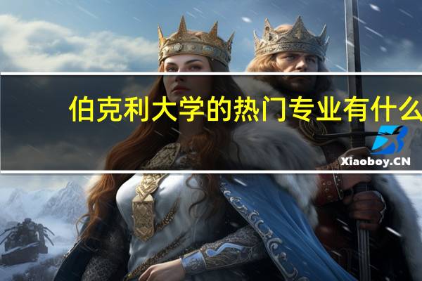 伯克利大学的热门专业有什么