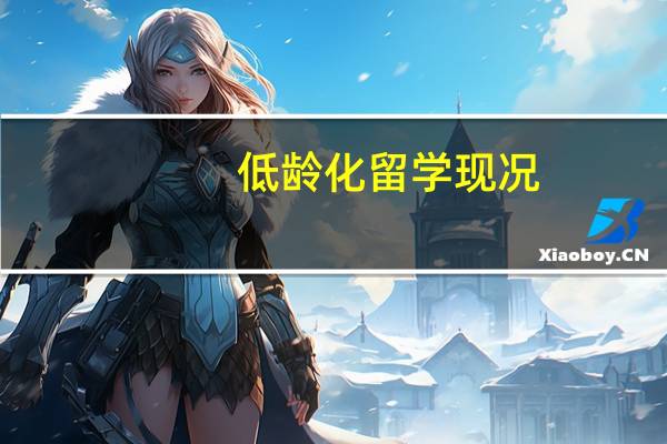 低龄化留学现况
