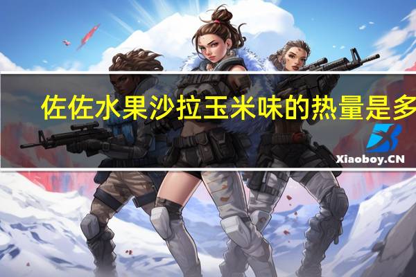 佐佐水果沙拉玉米味的热量是多少