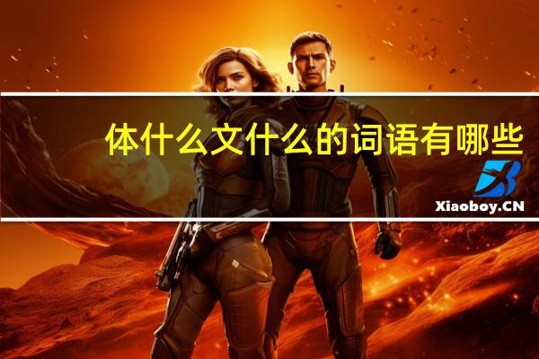 体什么文什么的词语有哪些?