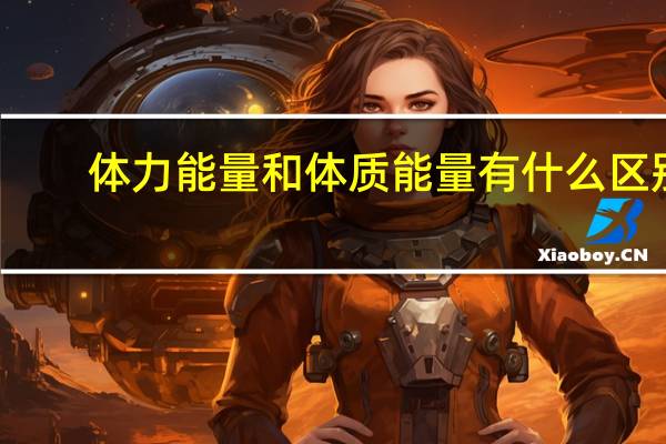 体力能量和体质能量有什么区别