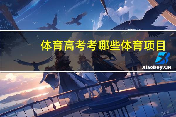体育高考考哪些体育项目？