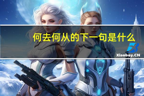 何去何从的下一句是什么